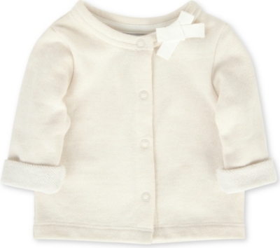 PETIT BATEAU Threaded gold cardigan 3-24 months