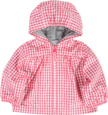 PETIT BATEAU Gingham raincoat 12-36 months