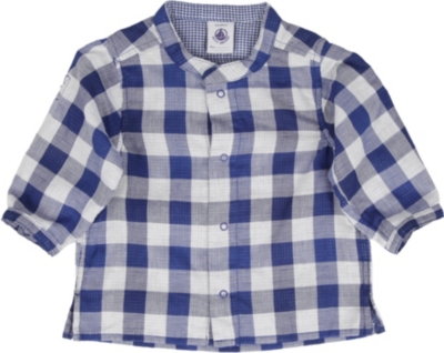 PETIT BATEAU Checked shirt 3 months-3 years