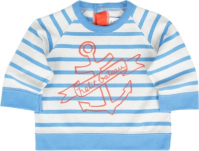 PETIT BATEAU Anchor sweater 3 months-3 years