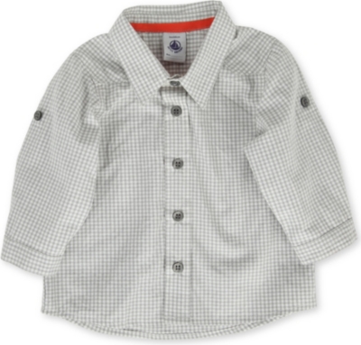PETIT BATEAU Checked shirt 3-36 months