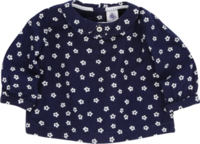 PETIT BATEAU Floral blouse 3 months-3 years