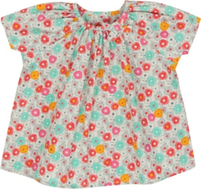 PETIT BATEAU Floral top 3-36 months