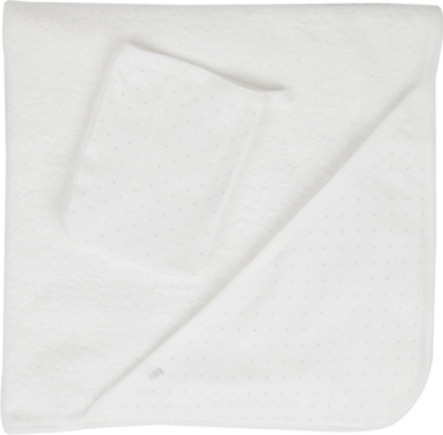 PETIT BATEAU Towel and mitt set