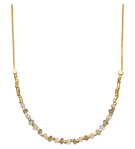 ASTLEY CLARKE   Labradorite Detail 18ct gold plated necklace