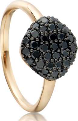 ASTLEY CLARKE Pillow 18ct gold pave diamond ring