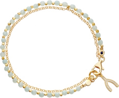 ASTLEY CLARKE Wishbone amazonite friendship bracelet