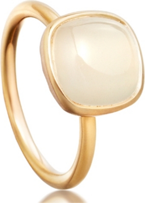 ASTLEY CLARKE Timbrel moonstone 18ct gold vermeil ring