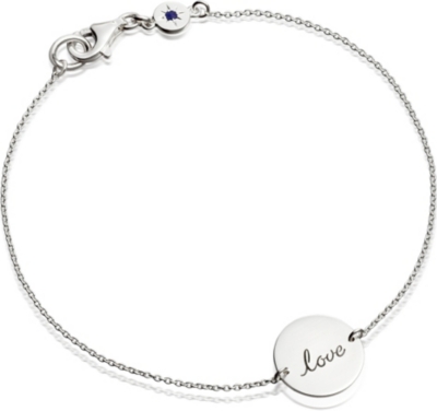 ASTLEY CLARKE Love disc sterling silver bracelet