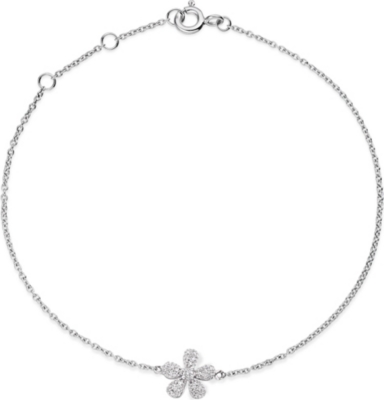 ASTLEY CLARKE 14 carat diamond flower bracelet