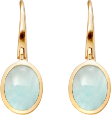 ASTLEY CLARKE Cadenza Milky Aqua Quartz earrings