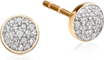 ASTLEY CLARKE A Little Muse 14ct gold diamond stud earrings