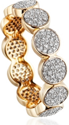 ASTLEY CLARKE Round pave diamond 14ct gold eternity ring