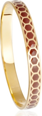 ASTLEY CLARKE Cappuccino Honeycomb 18ct gold vermeil bangle