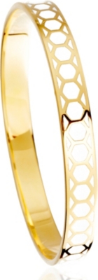 ASTLEY CLARKE Sea Shell Honeycomb 18ct gold vermeil bangle