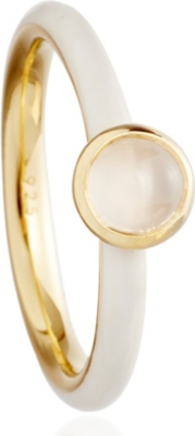 ASTLEY CLARKE Sea shell centime 18-carat gold vermeil ring