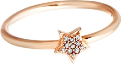 ASTLEY CLARKE A Little Light 14ct rose gold diamond ring