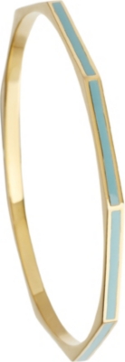 ASTLEY CLARKE Duck Egg Fractal 18ct gold vermeil bangle