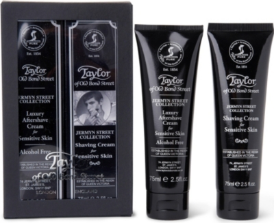 TAYLOR OF OLD BOND STREET Jermyn Street shaving cream and aftershave cream for sensitive skin