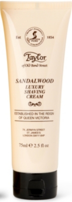 TAYLOR OF OLD BOND STREET Sandalwood luxury shaving cream 75ml