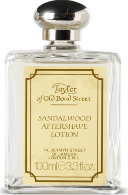 TAYLOR OF OLD BOND STREET Sandalwood aftershave lotion 100ml (Tan
