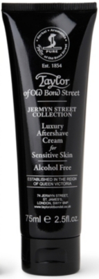 TAYLOR OF OLD BOND STREET Jermyn Street luxury aftershave cream for sensitive skin 75ml