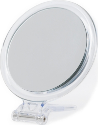 TAYLOR OF OLD BOND STREET Round perspex mirror