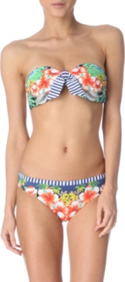 SEAFOLLY Aloha tie-front bandeau bikini