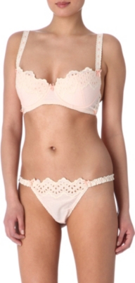 MIMI HOLLIDAY Peachy Cheeks plunge bra set