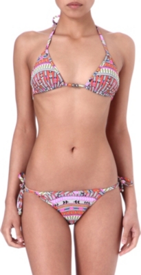 MARA HOFFMAN Rainbow triangle bikini