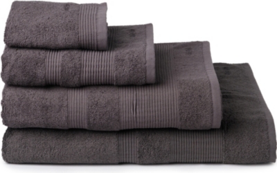 CALVIN KLEIN HOME Core towels charcoal