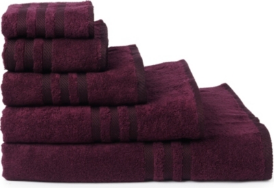 RALPH LAUREN HOME Player towels bordeaux