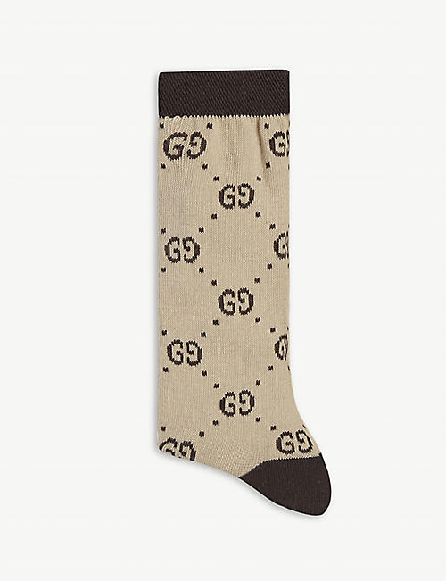 GUCCI: GG pattern socks 6-12 years