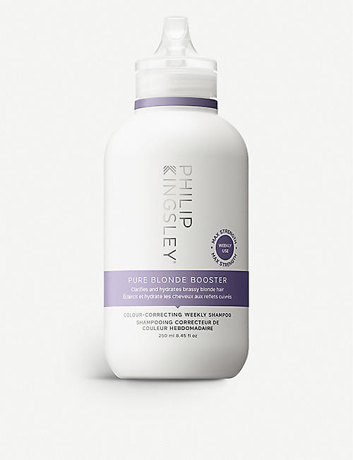 PHILIP KINGSLEY: Pure Blonde Booster Colour-Correcting weekly shampoo 250ml
