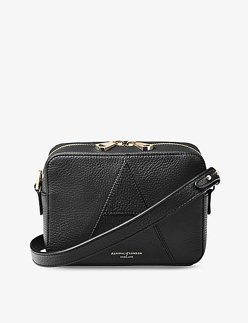 ASPINAL OF LONDON: Camera 'A' leather cross-body bag