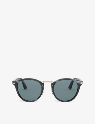 PERSOL: PO3108S Typewriter Edition round-frame acetate sunglasses
