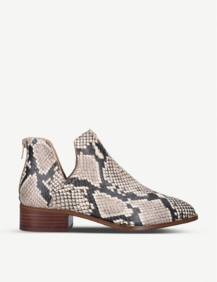 Kaica snakeskin-print leather ankle boots(8647217)