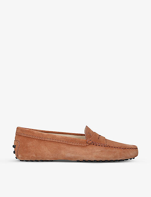 TODS: Mocassino suede loafers