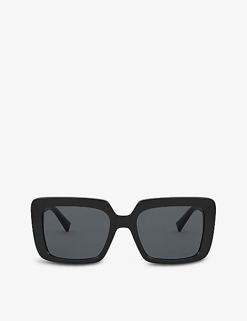 VERSACE: VE4384B square-frame acetate sunglasses