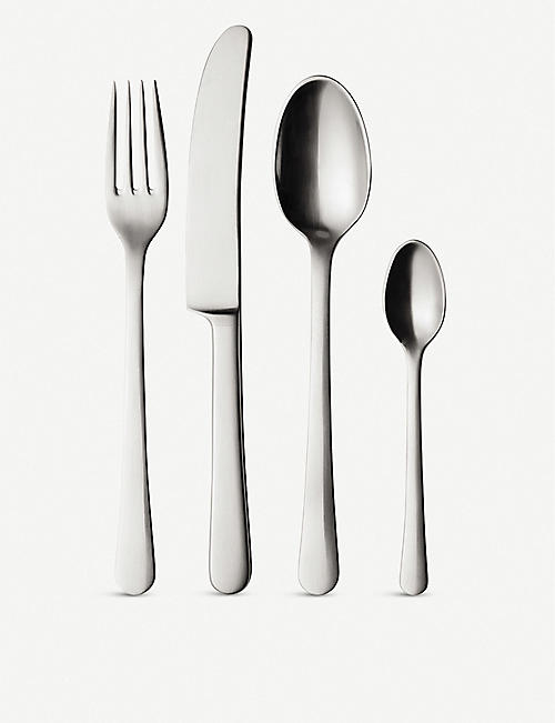 GEORG JENSEN: Copenhagen 4pcs stainless steel cutlery set