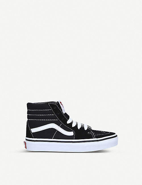 VANS: SK8-HI leather-canvas high-top trainers 4-8 years