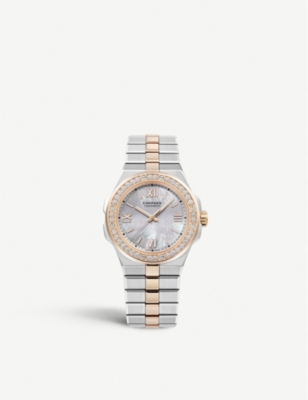 CHOPARD: 298601-6002 Alpine Eagle automatic 18ct rose-gold, Lucent steel A223 and diamond watch