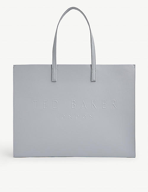 TED BAKER: Icon large vinyl tote bag
