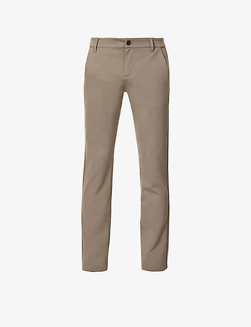 PAIGE: Stafford slim-fit tapered-leg stretch-woven trousers