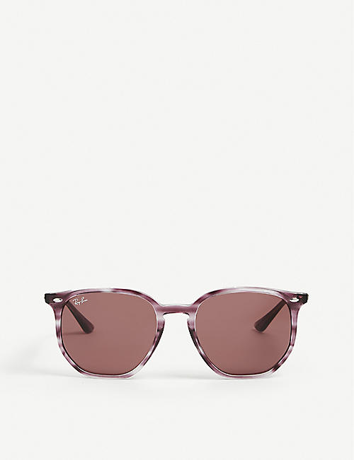 RAY-BAN: RB 4306 hexagonal-frame nylon sunglasses