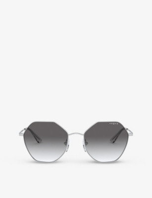VOGUE: VO4180S faceted-frame curved rim acetate sunglasses