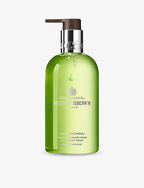 MOLTON BROWN: Lime and Patchouli fine liquid hand wash 300ml