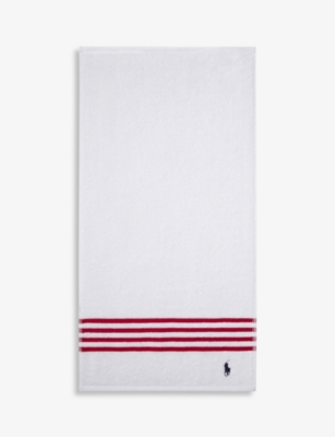 RALPH LAUREN HOME: Travis logo-embroidered cotton guest towel 75cm x 40cm
