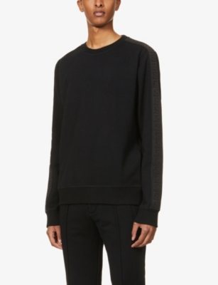 Brand-tape cotton, wool, silk and cashmere-blend sweatshirt(8910312)