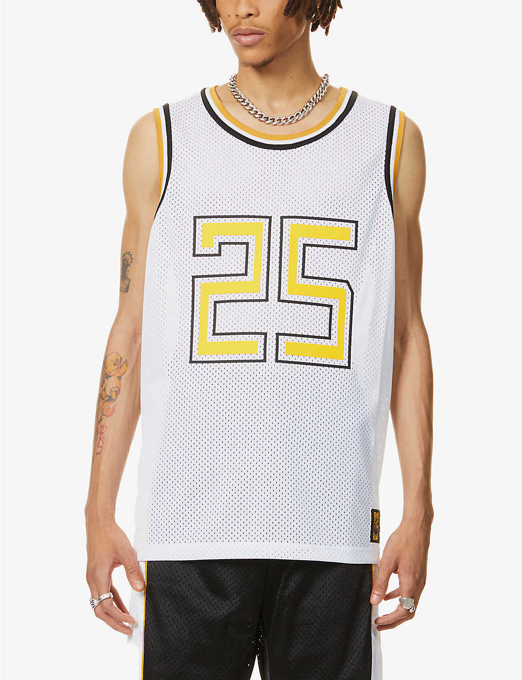 Colour-blocked mesh basketball vest(8860925)